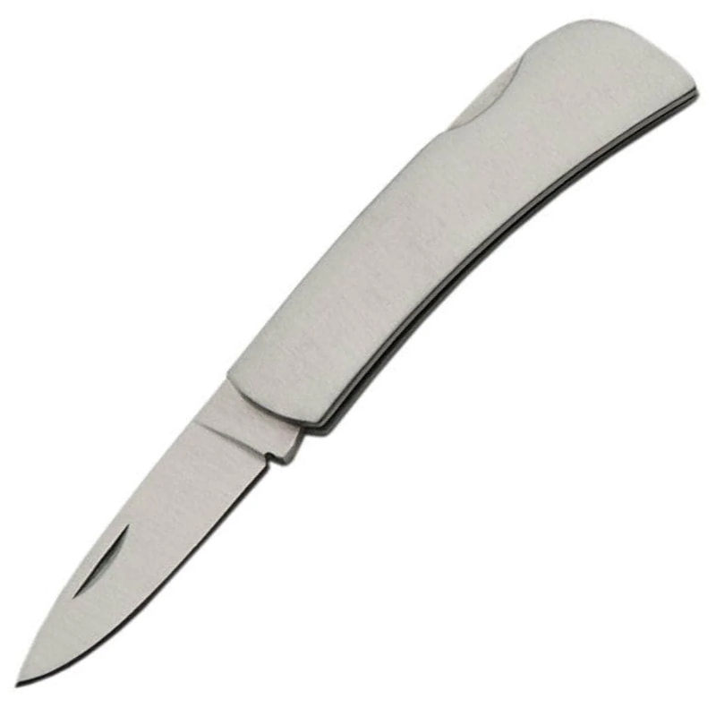 Rite Edge Pocket Knife, 3.5" Closed, Stainless Steel Handle 210057-3