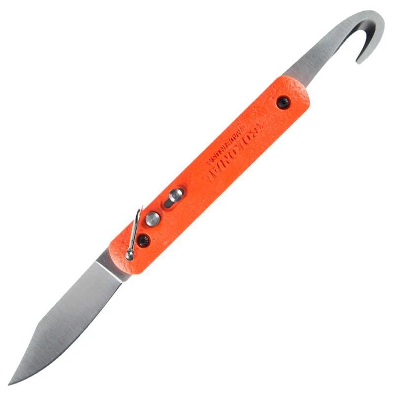 Colonial M-724 Orange Paratrooper Automatic Knife, 2.78" Blade, Orange Handle