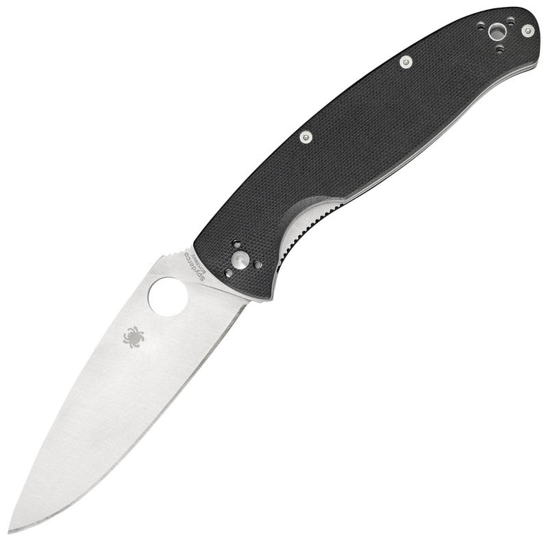 Spyderco Resilience, 4.2" Blade, Black G-10 Handle - C142GP