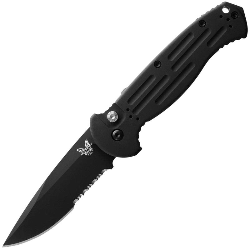 Benchmade 9051SBK AFO II Automatic Knife, 3.59" Partially Serrated Blade 9051SBK