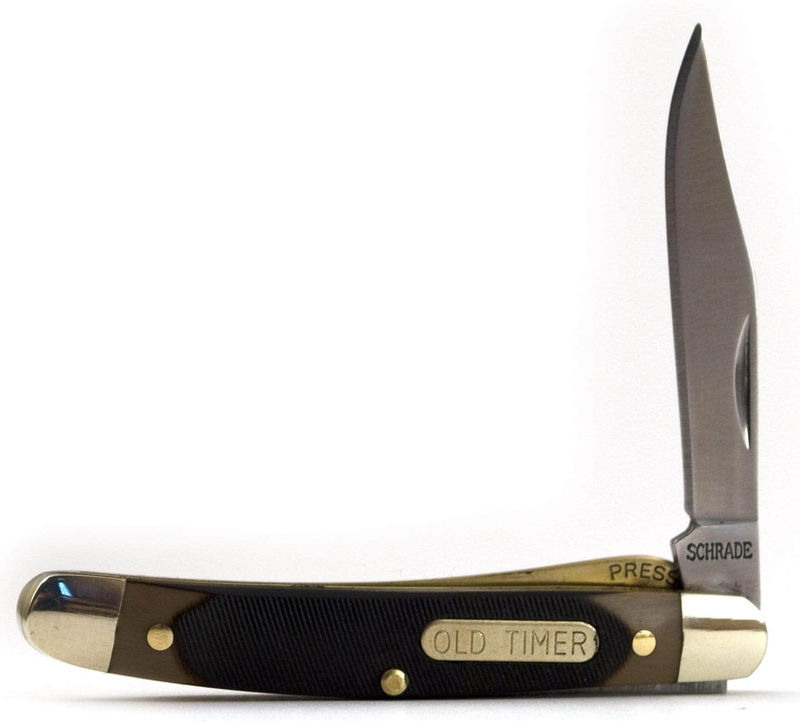 Schrade Old Timer Mighty Mite, 2" Blade, Sawcut Handle - 18OT
