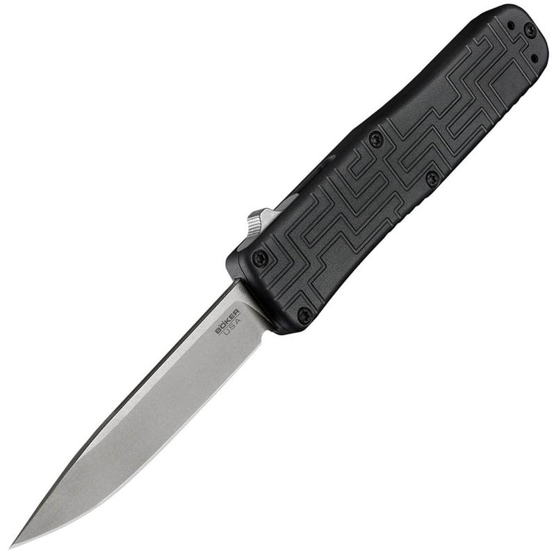 Boker USA OTF Stonewash, 3.4" 154CM Blade, Aluminum Handle - 06EX260