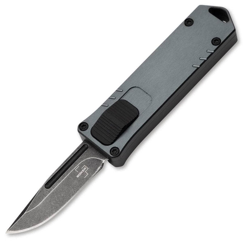 Boker Plus USB OTF, 1.77" D2 Blade, Gray Aluminum Handle - 06EX268