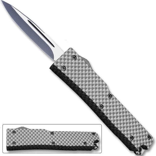 Electrifying California Legal OTF Dual Action Knife (Carbon Fiber)