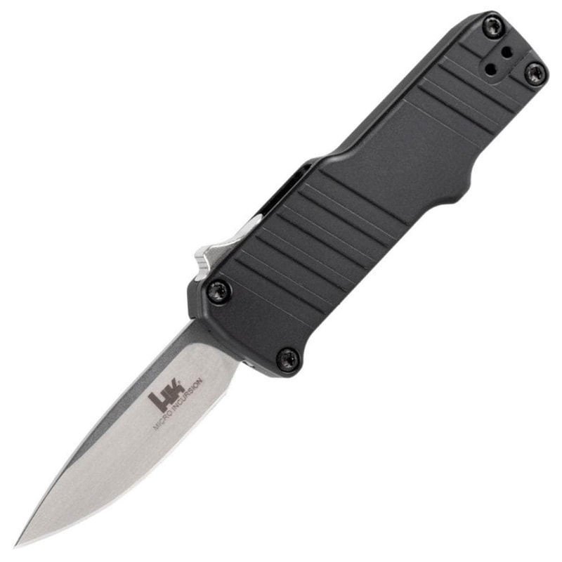 HK Micro Incursion Auto OTF, 1.95" 154CM Blade, Black Aluminum Handle - 54030