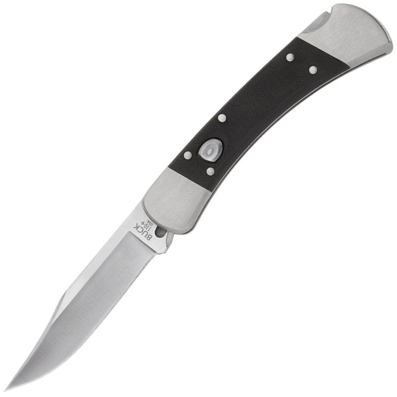 Buck 110 Auto Elite Knife, 3.75" S30V Blade, Black G10 Handle, Sheath - 0110BKSA-B