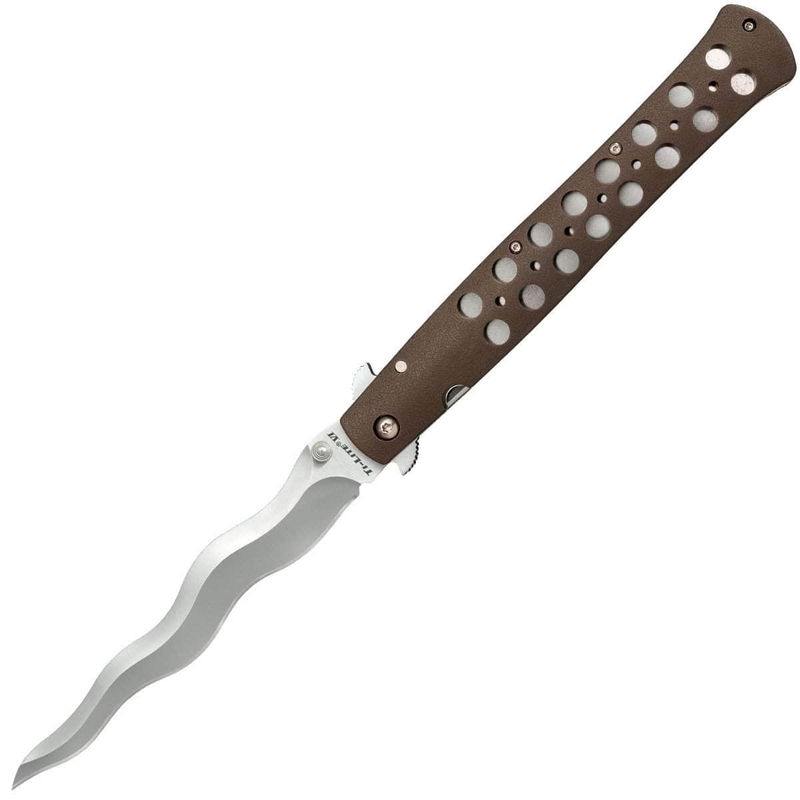 Cold Steel Ti-Lite Kris, 6" AUS10A Blade, Brown Zytel Handle - 26SXK6