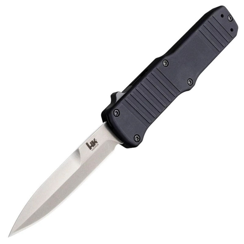 HK Hadron OTF Automatic, 3.375" Bayonet Blade, Black Aluminum Handle - 54026