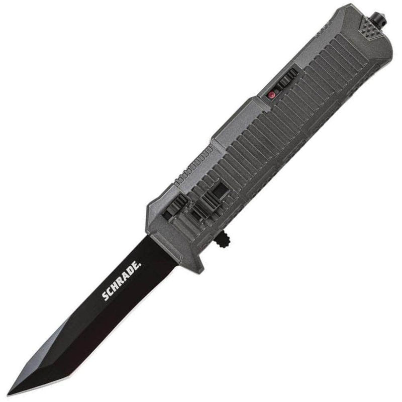 Schrade Viper Assisted OTF, 3.35" Tanto Blade, Aluminum Handle - SCHOTF8TB