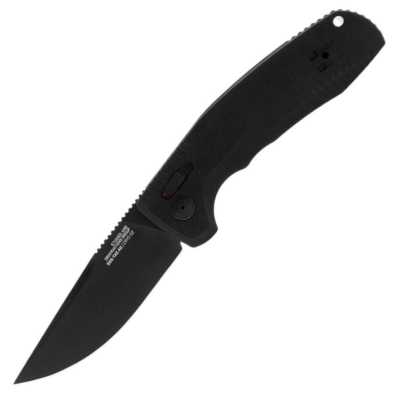 SOG SOG-TAC AU, 3.43" D2 Drop Point Auto Blade, Aluminum Handle - 15-38-01-57