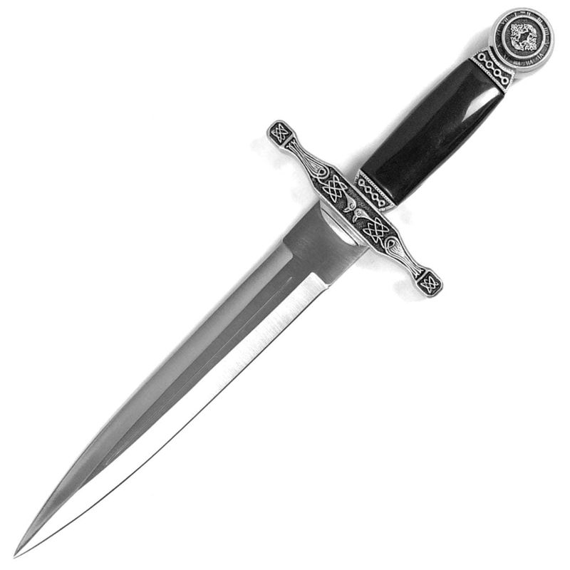 King Arthur's Excalibur Dagger, 9" Blade, Aluminum Alloy Handle, Sheath HK-9946