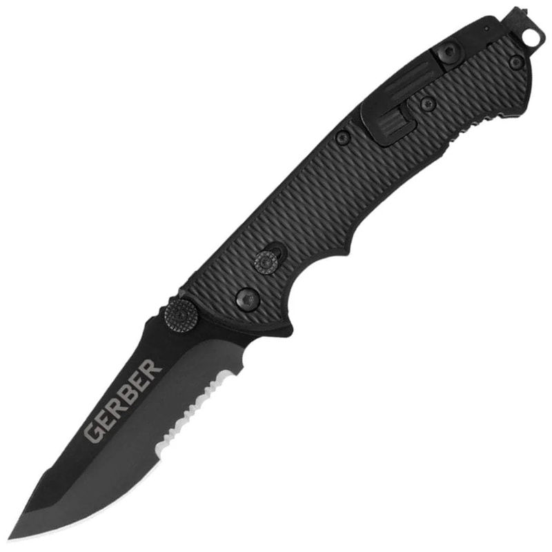 Gerber Hinderer CLS, 3.5" Combo Edge Blade, Black Nylon Handle - 22-41870