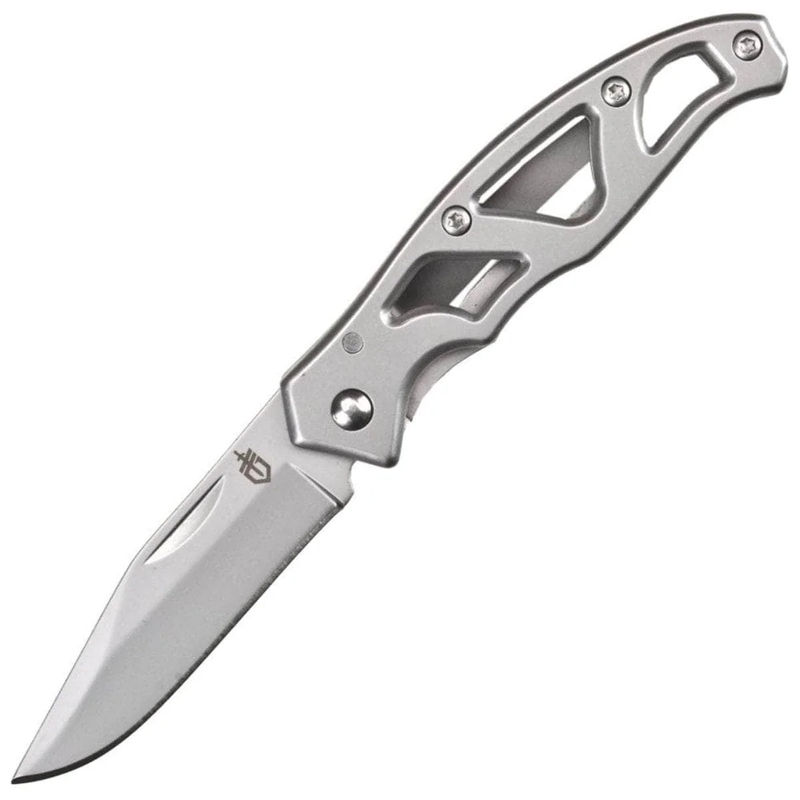 Gerber Paraframe Mini, 2.22" Plain Blade, Stainless Steel Handle - 22-08485