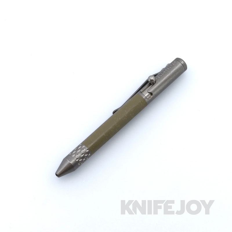 Fellhoelter TiBolt G2 Green G10 Inlay Pen