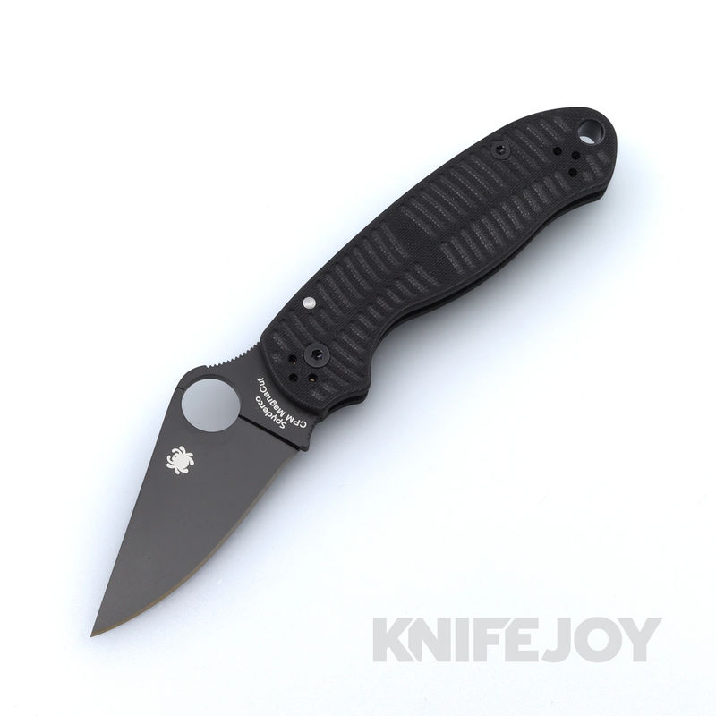 Spyderco C223GMCBKP Para 3 Salt with Black Magnacut Blade and Black Textured G10 Handle