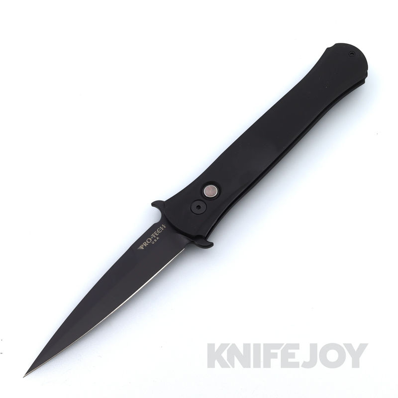 Pro-tech Knives 1921-LTD Large Don with Black Spearpoint Blade and Full 3D Black Handles