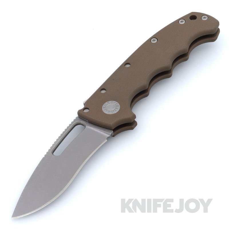 Demko Knives MG AD20S Kopis 20CV Blade with Earth Peel Ply G10 Finger Groove Handles