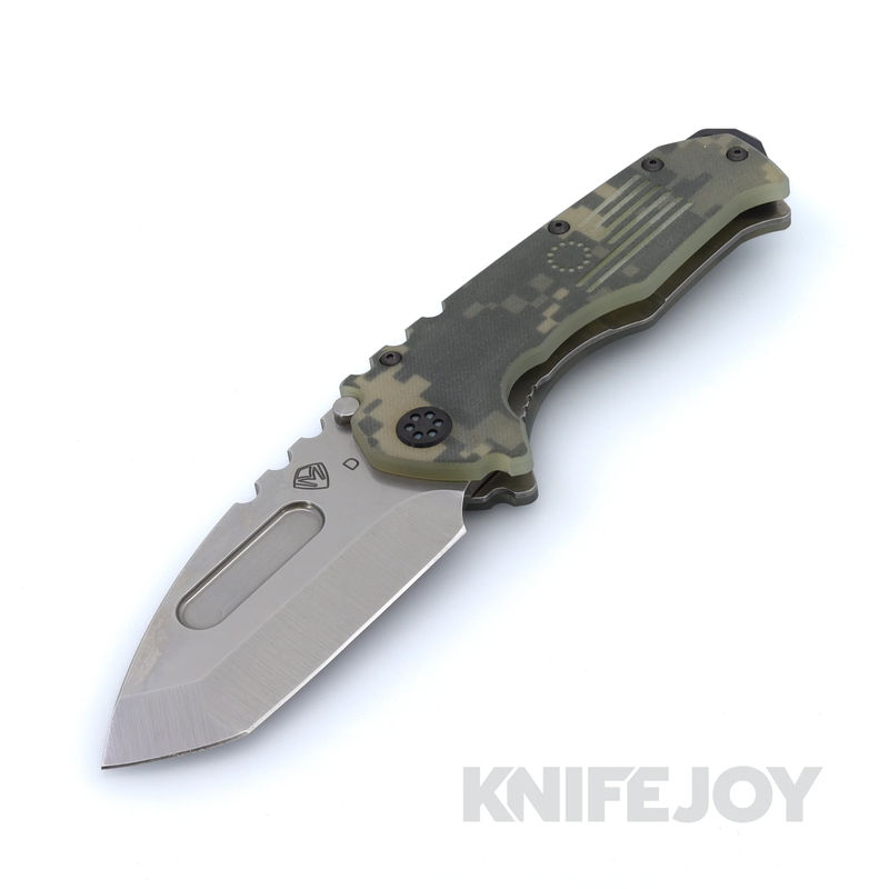 Medford Knives Praetorian Scout M/P D2 Tumbled Tanto Blade with DigiCam G10 Handles / Black Hardware / DLC Clip and Breaker