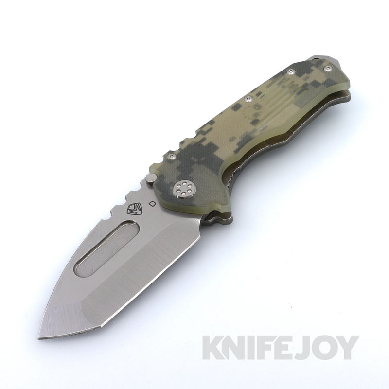 Medford Knives Praetorian Scout M/P D2 Tumbled Tanto Blade with DigiCam G10 Handles and Standard Hardware / Clip / Breaker