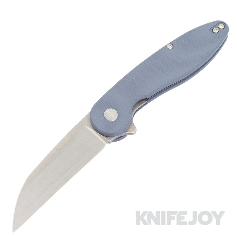 American Blade Works Model 1 V6 Flipper Stonewash Wharncliffe Magnacut Blade with Slate G10 Handles