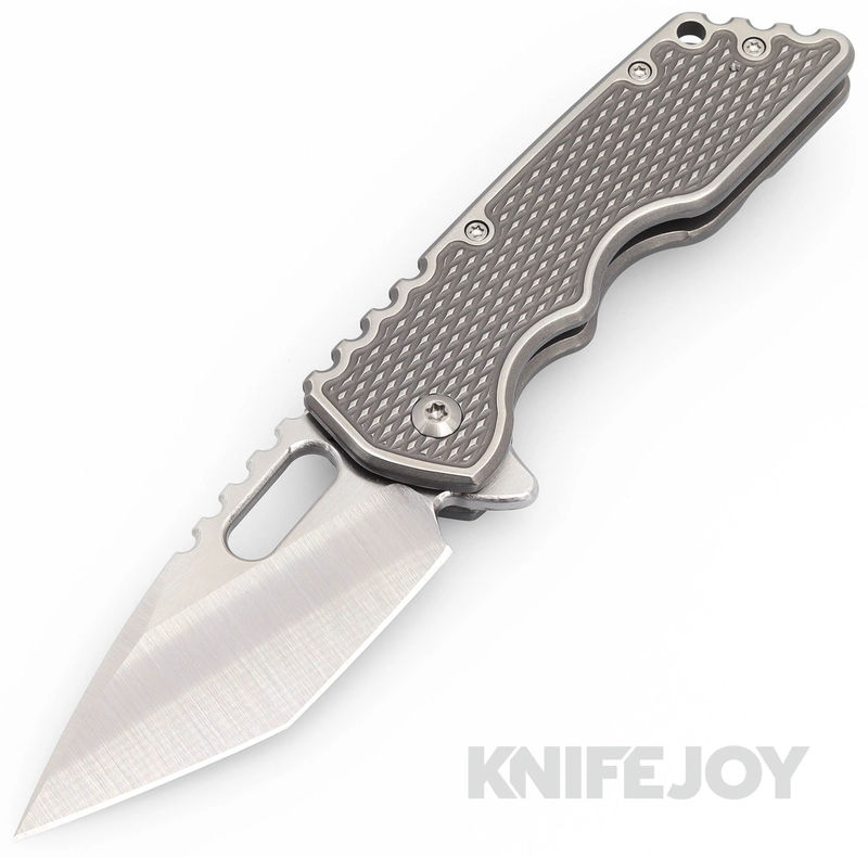 Attn2Detail Mercantile Knives Mark 2 Medium Satin Magnacut Blade Hissatsu/Rising Grind Blade with 2Tone M16 Grip Titanium Handles