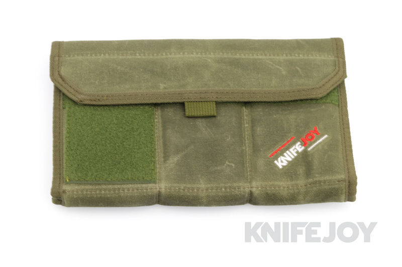 KnifeJoy 6 Pack Knife Pouch Green Waxed Canvas