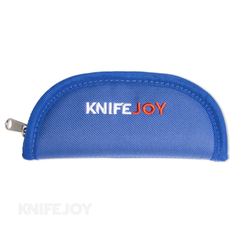 KnifeJoy Single Blue Nylon Logo Pouch Case
