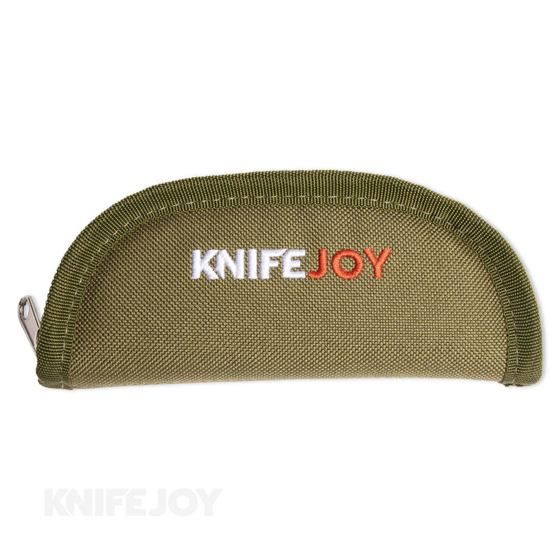 KnifeJoy Single Green Nylon Logo Pouch Case