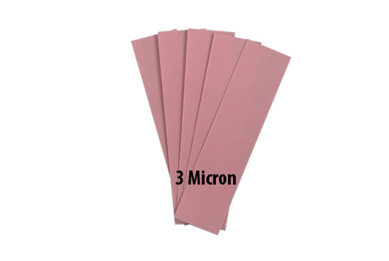 KME 3 Micron (6,000 grit) Diamond Lapping Films w/ Tempered Soda Lime Glass Blank