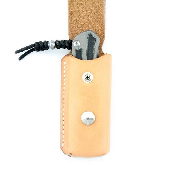 Chris Reeve Leather Belt Sheath Tan