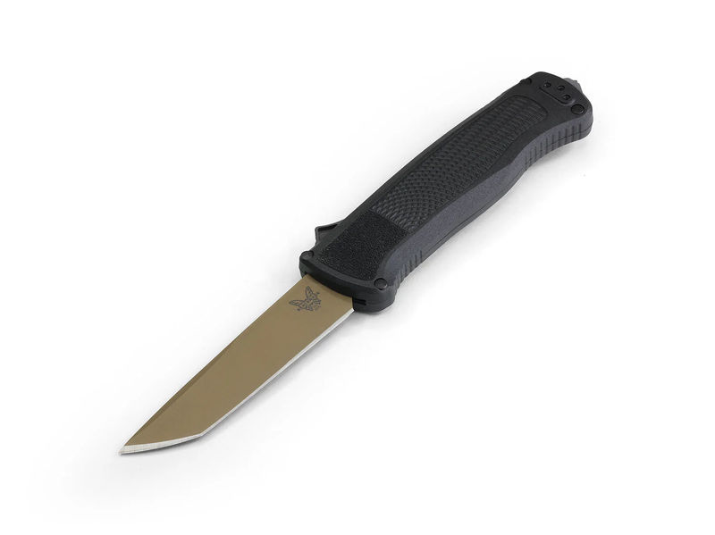 Benchmade 5370FE OTF Shootout Auto Flat Earth PVD Blade with CF-Elite Handles