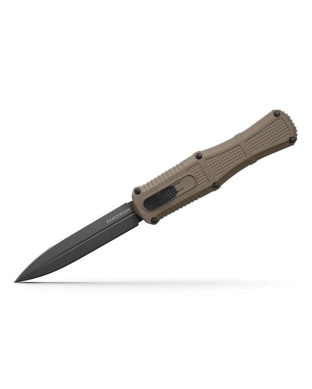 Benchmade 3370GY-1 Claymore Auto OTF Dagger D2 Blade with Ranger Green Grivory Handles