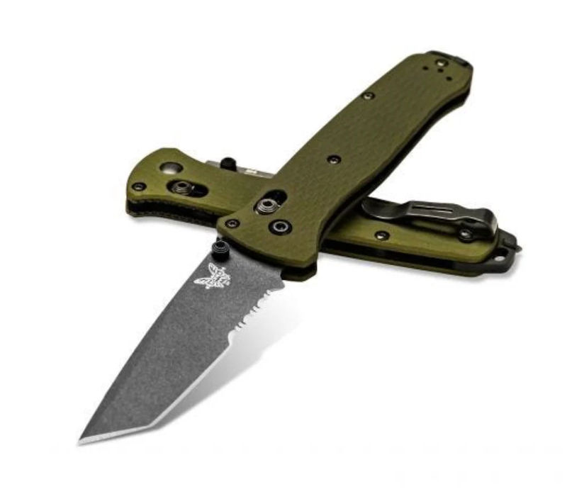 Benchmade Bailout 537SGY-1 Woodland Serrated Edge Knife
