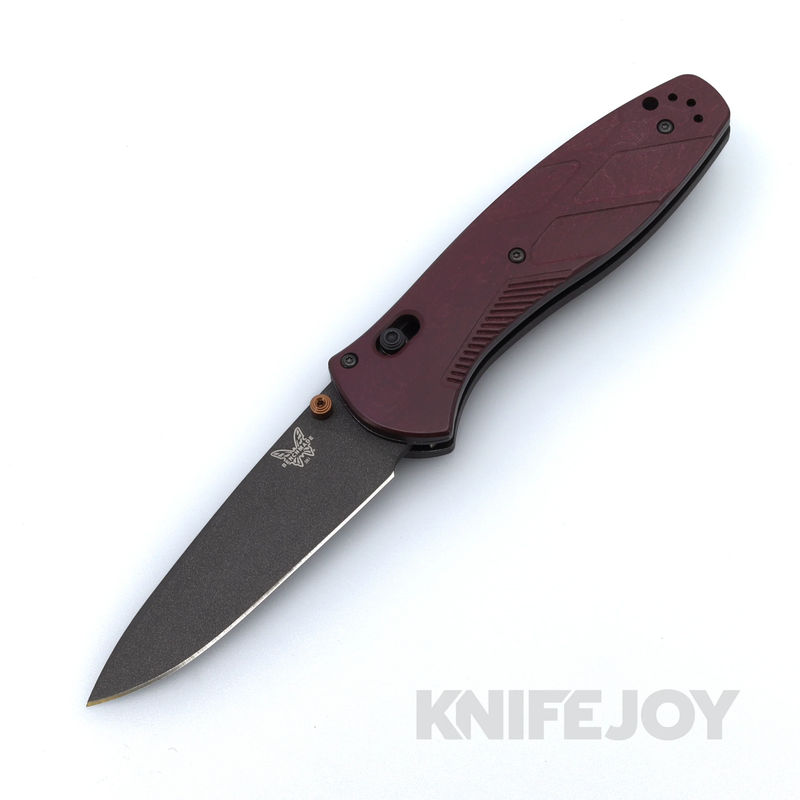 Benchmade Barrage 581BK-04 with Black CPM-S30V Blade with Redstone Richlite Handles