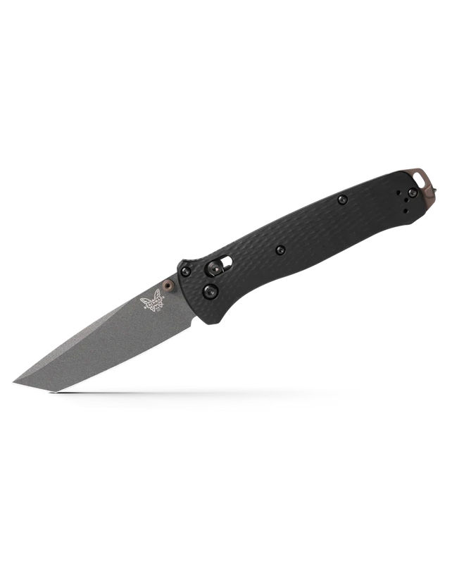 Benchmade Bailout 537GY-03 Bailout AXIS Lock Folder CPM-M4 Tungsten Grey Tanto Plain Blade with Black Aluminum Handles