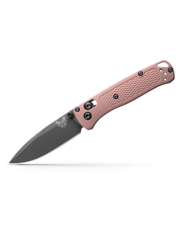 Benchmade 533BK-05 Mini Bugout Ultra Light Weight Drop Point Cobalt Black Cerakote Blade with Alpine Glow Grivory Handles