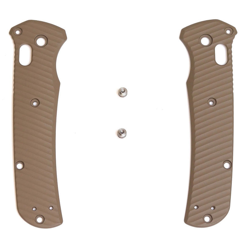 AWT Benchmade Bailout Scales Archon Series Contoured with Magpul FDE Cerakote/ Satin Standoffs