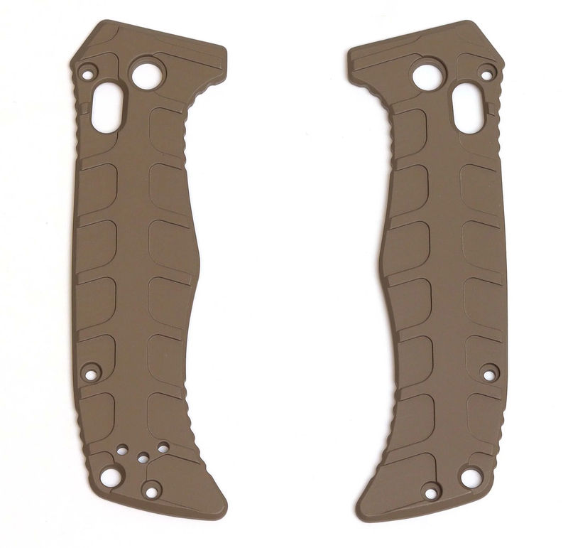 AWT Benchmade Mini Adamas Replacement Scales Rib Cage Surface Magpull FDE- Type III Hard Coat