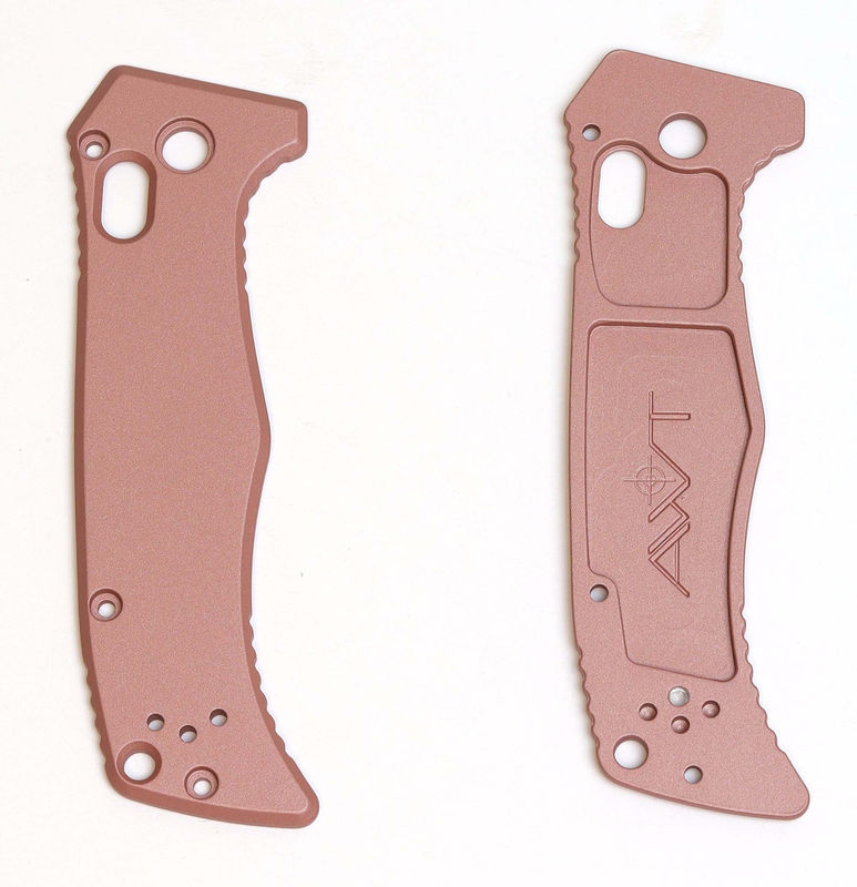 AWT Benchmade Mini Adamas Replacement Scales Smooth Surface Rose Gold- Cerakote