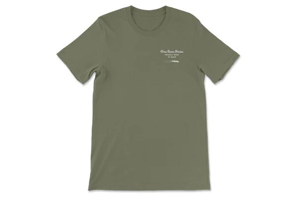Chris Reeve CRK-1095 "Big Bucks" Military T-Shirt Green- Size Large