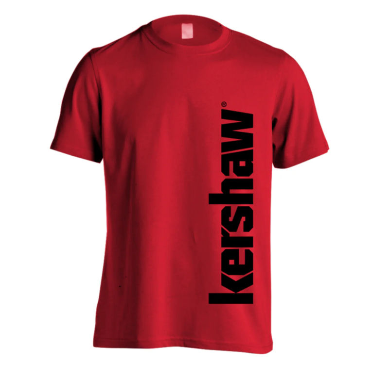 Kershaw SHIRTKER182XL   T-Shirt Red and Black Xtra Large Size Shirt