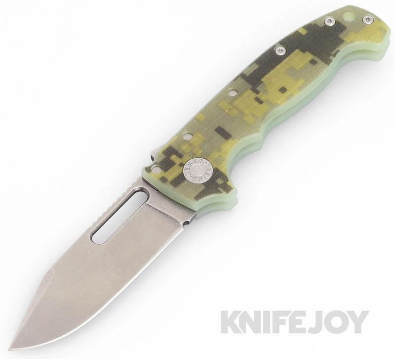 Demko Knives ADMG20DIGI4G10-CP MG20S Magnacut Clip Point Blade with DIGI Camo Number 4 G10 Handles