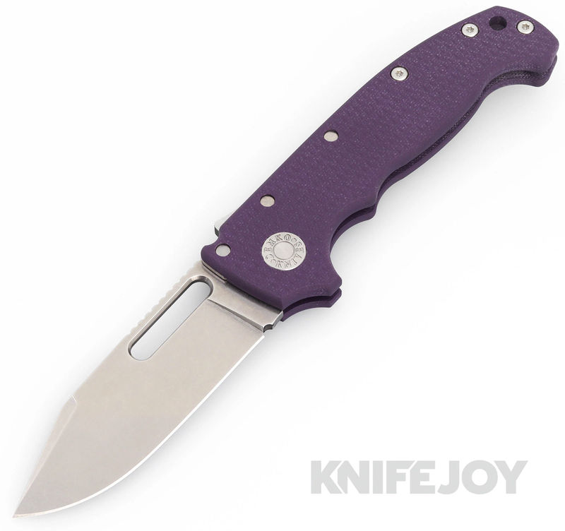 Demko Knives ADMG20PURPLEG10-CP MG20S Magnacut Clip Point Blade with Purple G10 Handles