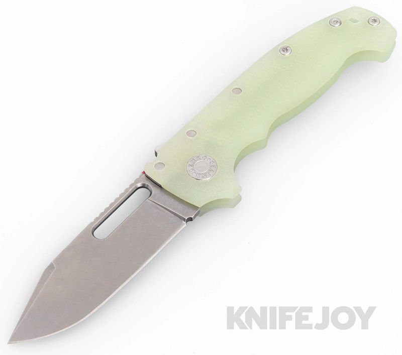 Demko Knives ADMG20NATG10-CP MG20S Magnacut Clip Point Blade with Natural G10 Handles