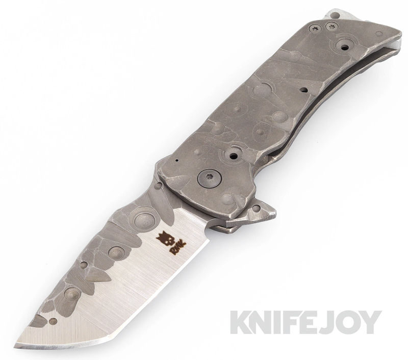 RichMade Knives AU Grim Reaper Precision Marshall D2 Blade with Titanium Handles