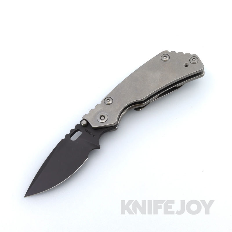 Mick Strider Knives PT with Black Chromium Nitrate Magnacut Blade and Hybrid Titanium Handles