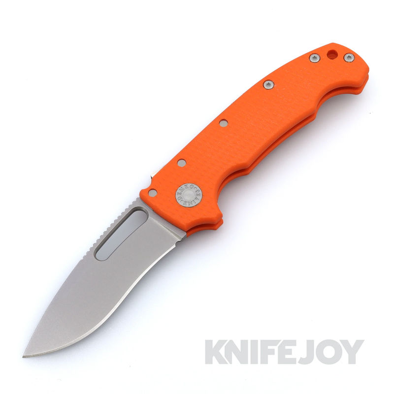 Demko Knives MG AD20S Kopis 20CV Blade with Orange Textured G10 K-1 Handles