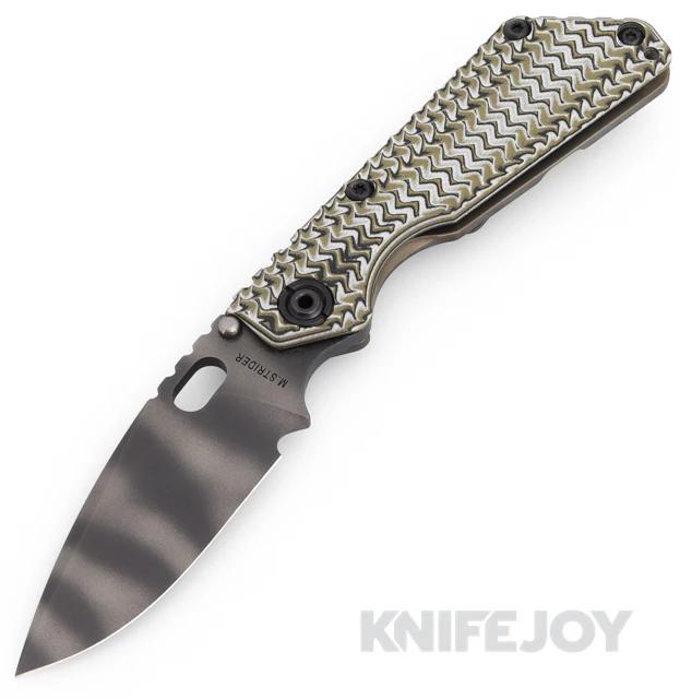Mick Strider Custom Knives SnG Tiger Stripe Blade with Hybrid G10 Handle