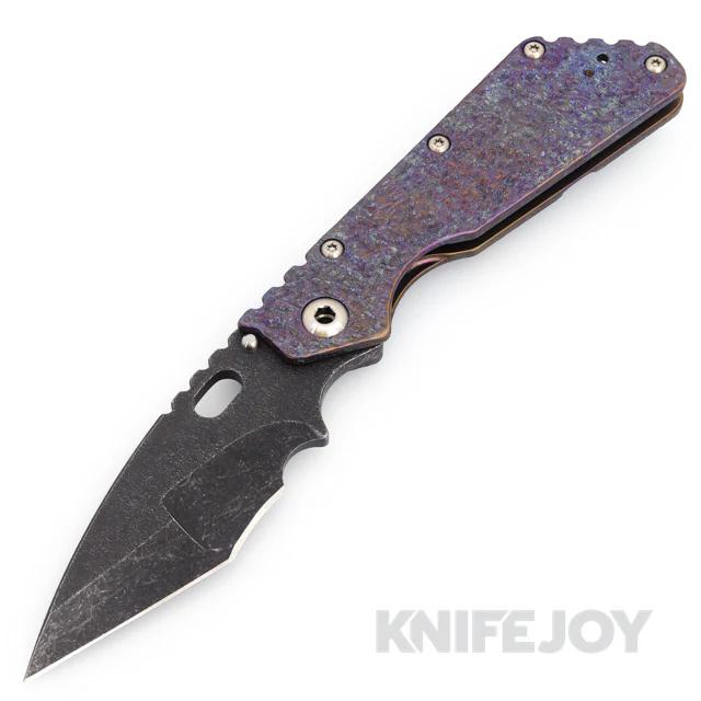 Mick Strider Custom Knives XL Custom Grind Blade with Anodized Titanium Handles