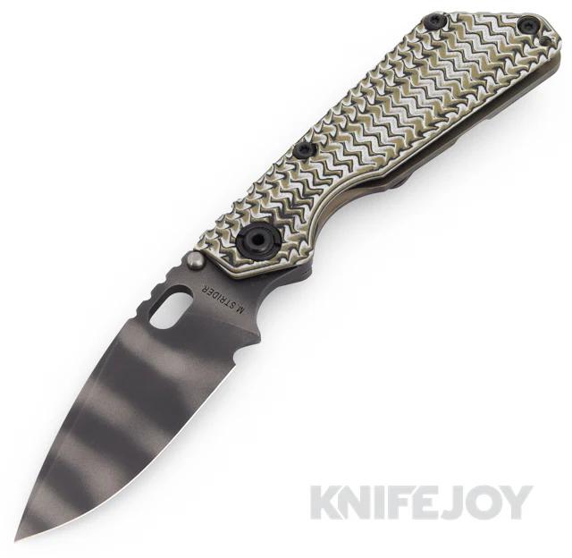 Mick Strider Custom Knives SnG Tiger Stripe Blade with Hybrid G10 Handle